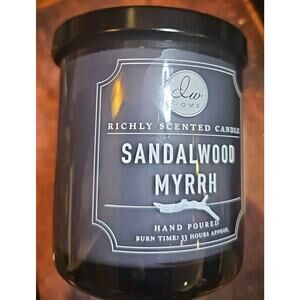 DW Home 9.7oz Candle 33 Hour Single Wick Sandalwood Myrrh Scent